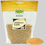 Goldleinsamen Ganz 500 g - Goldener Leinsamen Ohne Zusätze - Ideal zum Backen, Kochen oder als...