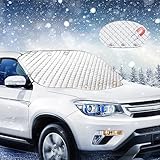 Frontscheibenabdeckung,Autoabdeckung Winter autoscheibenabdeckung,Ultra-Dick Frontscheibenabdeckung...