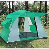 Zelt für 5–8 Personen, Camping-Pop-up, mit Doppeltür mit Reißverschluss und Tragetasche,...