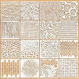 Yuanchu Mixed Media Schablonen Set Zum Malen, 16 St DIY Handwerk Stencils Stuff Wiederverwendbar...