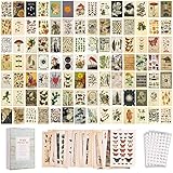 puthiac 100 Stück Vintage Wall Collage Kit, Vintage Poster Ästhetisches Bild für...