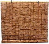 AINUO Bambus-Rollos aus natürlichem Schilf, Raffrollos, Sonnenschutz, für Outdoor/Terrasse/Tür,...
