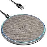 15W Wireless Charger, Eisreho Induktive Ladestation für iPhone 14/13/12/Pro/Max/Plus/Mini/XS/XR,...