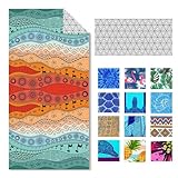 IGINOA Strandtuch XXL Microfaser Strandhandtücher Mikrofaser Badetuch 1Set Beach Towels 180x90...