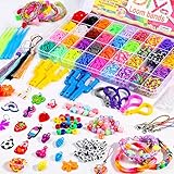 Loom Bänder Set für Armbänder 2800+ 36 Farben Loom Rubber Bands Kit Mit Accessoires DIY Bunt...