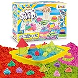 CRAZE MAGIC SAND Activity Box | Kinetischer Sand Koffer mit 700g Knetsand & Zubehör - Bastelset...