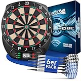DartPro [DAS ORIGINAL] - Elektronische Dartscheibe Profi - Dartboard mit 6 Darts [kabellos nutzbar]...
