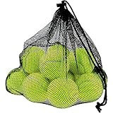 Philonext 12 Stück Tennisbälle mit Mesh Tragetasche Tennisbälle fürs Training, Tennis übungs...