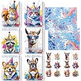 Hpbaggy Einladungskarten Kindergeburtstag,12 Tier Einladungskarten+12 Umschläge+12 Tier...