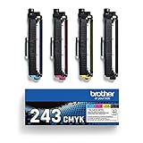 Brother TN-243CMYK Original Tonerkartusche Druckt bis zu 1000 Seiten, cyan, magenta, gelb und...