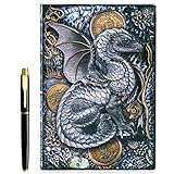 3D Fly Dragon Vintage Tagebuch+Stift Set,A5 Notizbuch Liniert,Personal Organizer DND Journal...