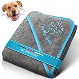 FeelTheWau Hundehandtuch große Hunde - Hundehandtuch Extra saugfähig - Für Waschmaschine und...