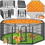 LovPet Welpenlaufstall Freilaufgehege Welpenauslauf I Hundelaufstall XXL 8 Gitter je 80x80 cm I...