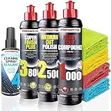 Menzerna Auto Politur Set: Menzerna Heavy Cut Compound 1000 + Medium Cut Compound 2500 + Super...