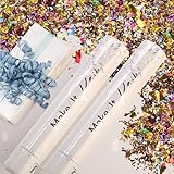 PrimePure Konfettikanone Mehrfarbig das Glitzern - 2er Set - Konfetti Kanone für Hochzeiten,...