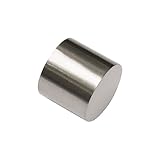 GARDINIA Endkappen für Gardinenstangen, Serie Memphis, Ø 16 mm, Aluminium, Edelstahl-Optik, 2...