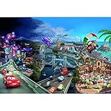 Sunny Decor | Disney | Fototapete CARS WORLD | 368 x 254 cm | Tapete, Wand Dekoration, Auto,...