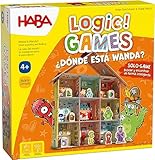 HABA 306811 - Logic! Games - Wo ist Wanda?, Logic-Solitär-Kinderspiel, automatische Korrektur,...