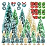 Mini-Weihnachtsbaum | Set mit kleinen Weihnachtsbäumen | Tischdekoration für den Schreibtisch |...