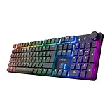 Trust GXT 868 Torix Mechanische Tastatur Kabellos Deutsches QWERTZ Layout, RGB Wiederaufladbare...