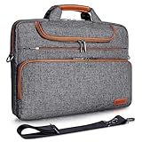 DOMISO 17 Zoll Wasserdicht Laptop Tasche Aktentasche Herren Schultertasche Notebooktasche Business...