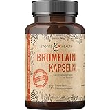 Bromelain Kapseln -3600 F.I.P – 550 mg pro Kapsel - 120 Kapseln – Enzyme aus Ananas - Bromelain...