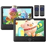 Yoton 10,5-Zoll DVD Players Auto 2, Tragbarer DVD-Player fürs Kinder, unterstützt...