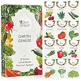 OwnGrown Gemüse Samen Set : 12 Sorten Gemüse Saatgut für Gewächshaus, Garten, Hochbeet –...