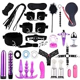 ZeeKoug 28 Stück schwarzes Fitness-Set, verstellbare Yoga-Zubehör, Cosplay-Zubehör-Set, Paar...