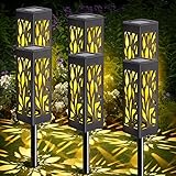 Solarlampen für Außen Garten, 6 StüCk Garten Solarleuchten für Außen, IP65 Wasserdicht Solar...