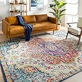 Surya Rabat Vintage Teppich groß - Teppich Wohnzimmer 160x230cm, Esszimmer, Schlafzimmer -...