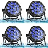 UKing 4PCS LED Par Strahler IP65 Wasserdicht Bühnenlampen,70W LED Par Scheinwerfer RGBW Outdoor LED...