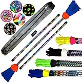 Flames 'N Games Art-Deco Flowerstick Set inkl. Handstäbe mit 2 mm Ultra-Grip Silikon! Für...