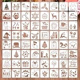 64 Schablonen für Weihnachtsmalerei