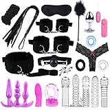 ZeeKoug 25 StüCk Set Von Schwarzem Nylon Yoga üBung ZubehöR, Leicht Und Langlebig, Familie...