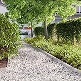 Homgoday Rasenkanten 10 STK. 10x103 cm Edelstahl Rasenkante Beeteinfassung Beetumrandung...