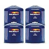 Gas Bullet ® Gaskartusche 500g passend für Gaskocher und Geräte mit Schraubventilanschluss |...