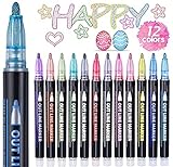 ECtury Glitzerstifte Magische Stifte, Ostergeschenke Kinder, Geschenke für Mädchen, 12 Outline...