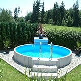 Poolzon Rundpool Fun-Zon 4,00 x 1,20m Stahlwandbecken Verschiedene Größen verfügbar Rundbecken...