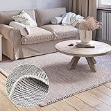 MY-RUG handgewebter Teppich 120x170 cm aus Wolle | weicher Woll-Teppich Wohnzimmer | handgemachter...