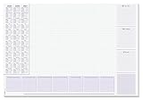 SIGEL HO355 Papier-Schreibtischunterlage, ca. DIN A2, mit aktuellem 3-Jahres-Kalender und...