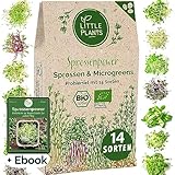 Sprossen Samen Microgreens Starter Set BIO - 14 Sorten BIO Sprossen zum selber züchten Microgreens...