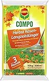 COMPO Herbst Rasendünger - Rasendünger für den Herbst - Kaliumdünger für den Rasen - 10 kg für...