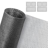 AXFEE Fliegengitter Fenster, 130 x 150 cm, Fiberglas-Fliegengitter Gewebe, Insektenschutz...