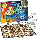 Ravensburger 26687 - Labyrinth Glow in the dark - Familienklassiker mit Leuchtfarbe, Spiel für...