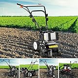 BRAST® Motorhacke Gartenfräse Benzin | 1,9kW(2,6PS)-5,15kW(7PS) | 25-85cm Arbeitsbreite | 6...