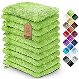 NatureMark 10x Waschhandschuhe aus Frottee 100% Baumwolle – Weich und Robust, Ideal für die...
