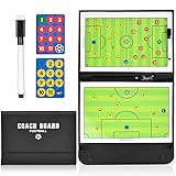 flintronic Taktiktafel Fußball, Fußball Taktiktafel Klappbar Trainermappe, Fußball Taktikmappe,...