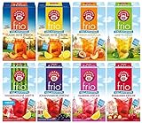 Teekanne frio 8er-Mix | 8 x 45g | Früchtetee plus Eistee Classic | Erfrischend-fruchtiger Genuss |...
