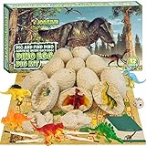 Joozmui Dino Ausgrabungsset für Kinder, Ei Dinosaurier Spielzeug ab 4 5 6 7 8 9 10 Jahre Junge...